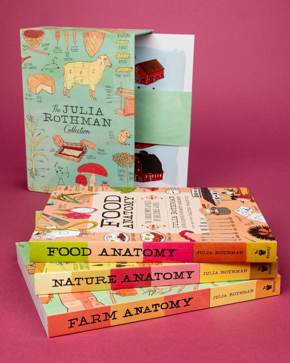 The Julia Rothman Collection: Farm Anatomy, Nature Anatomy, and Food Anatomy