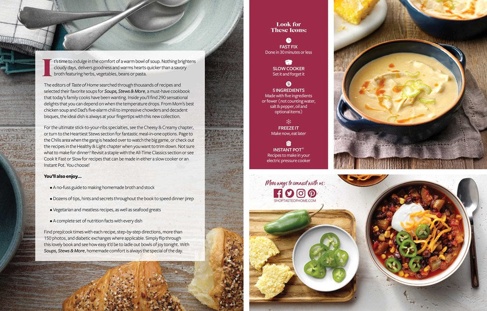 Taste of Home Soups, Stews and More: 325+ Comfort Food Recipes With Tasty Photos and Handy Tips (Taste of Home Comfort Food)
