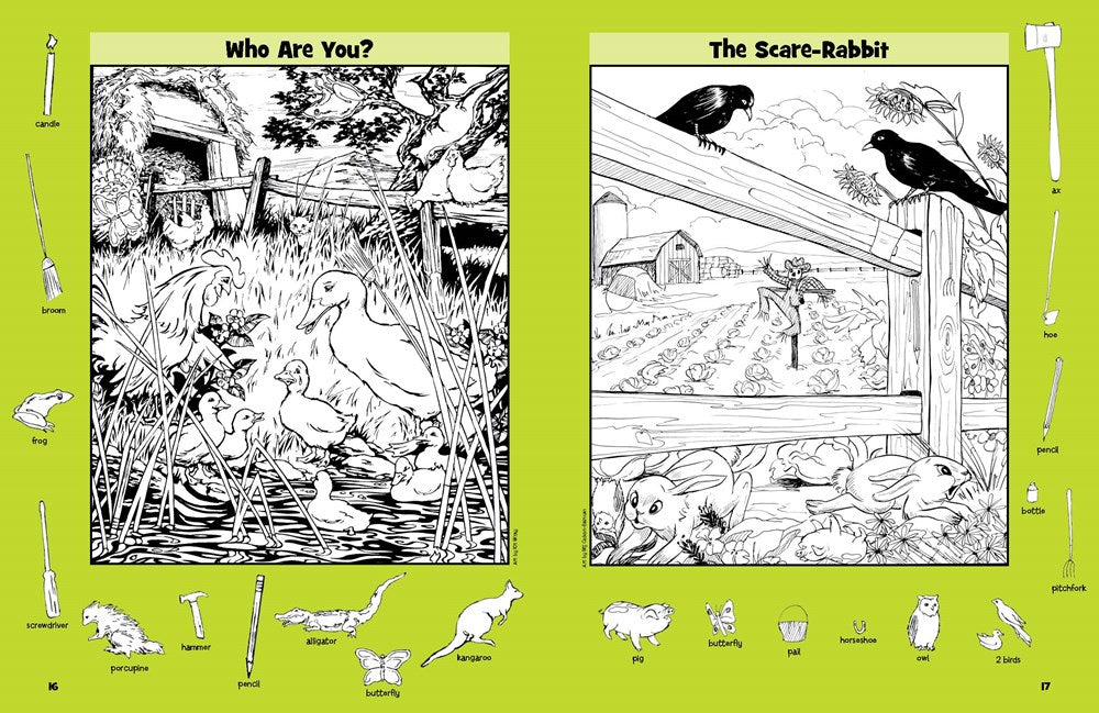 Farm Puzzles: Ultimate Farm Picture Puzzle Book with Over 1,200 Objects to Seek and Find, Farm-Themed Activity Book for Kids 6 and Older
