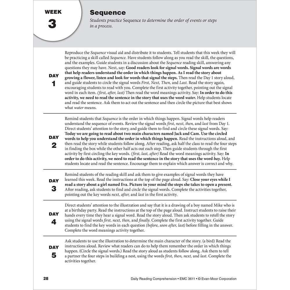 Evan-Moor Daily Reading Comprehension, Grade 1 - Homeschooling & Classroom Resource Workbook, Reproducible Worksheets, Teaching Edition, Fiction and Nonfiction, Lesson Plans, Test Prep