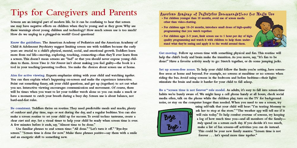 Screen Time Is Not Forever Board Book