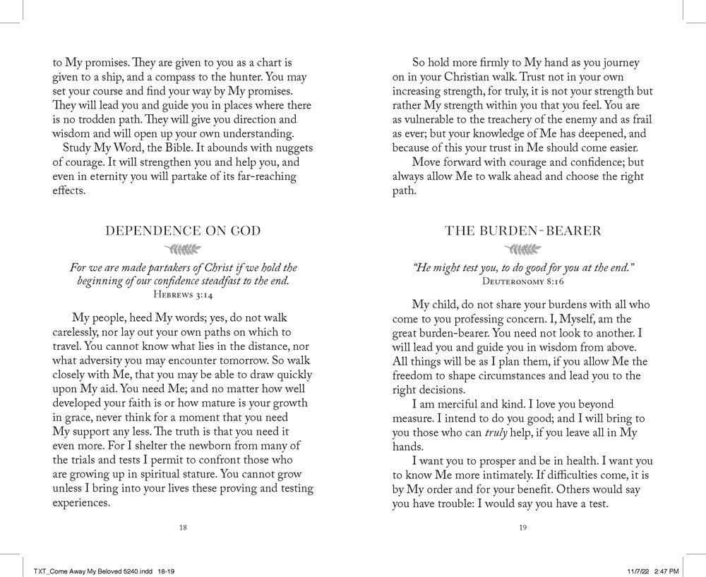 Come Away My Beloved Updated