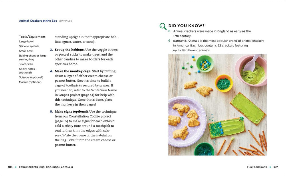 Edible Crafts Kids' Cookbook: 25 Fun Projects to Make and Eat!