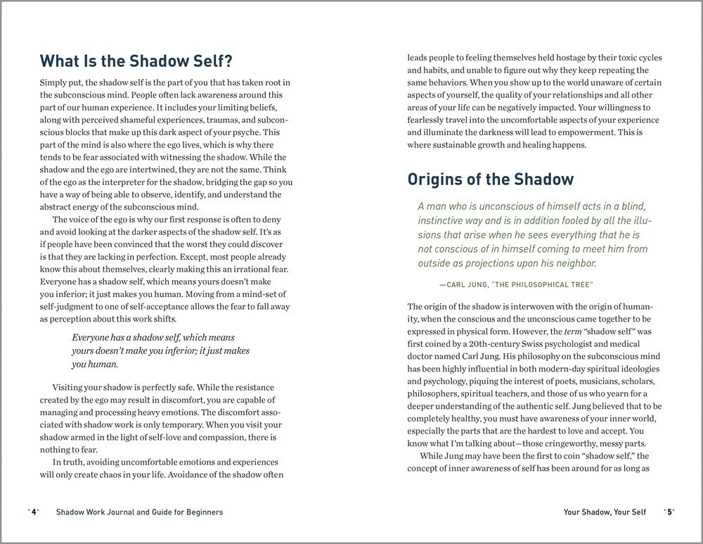 Shadow Work Journal and Guide for Beginners: An Introduction to Discovering and Healing Your Unconscious Self