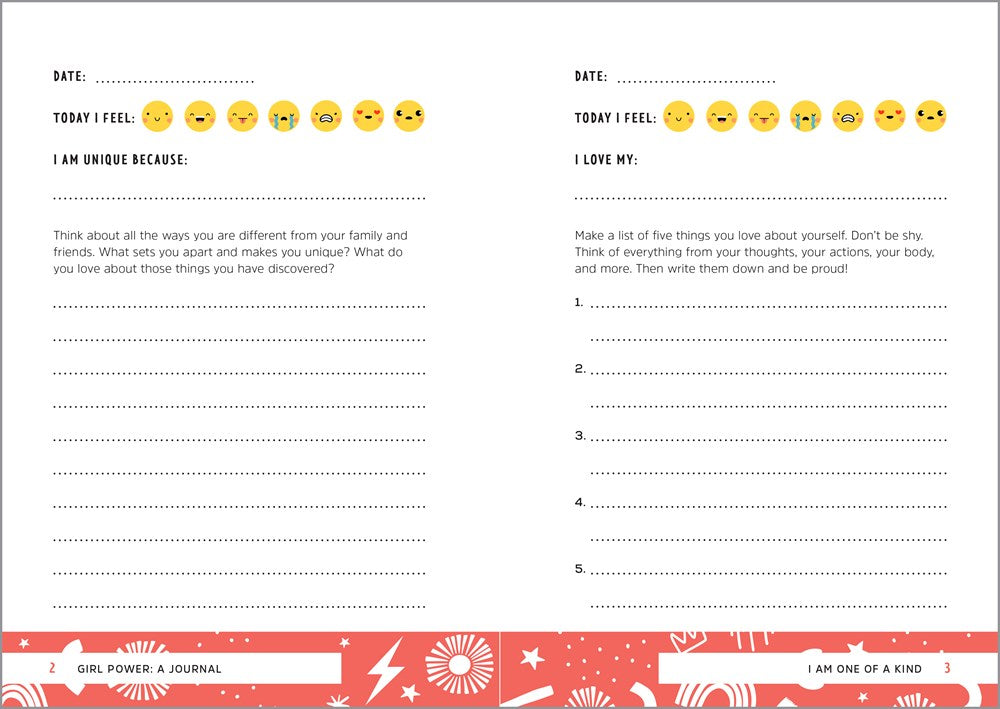 Girl Power: A Journal: Encouraging Prompts and Affirmations to Empower a Confident You