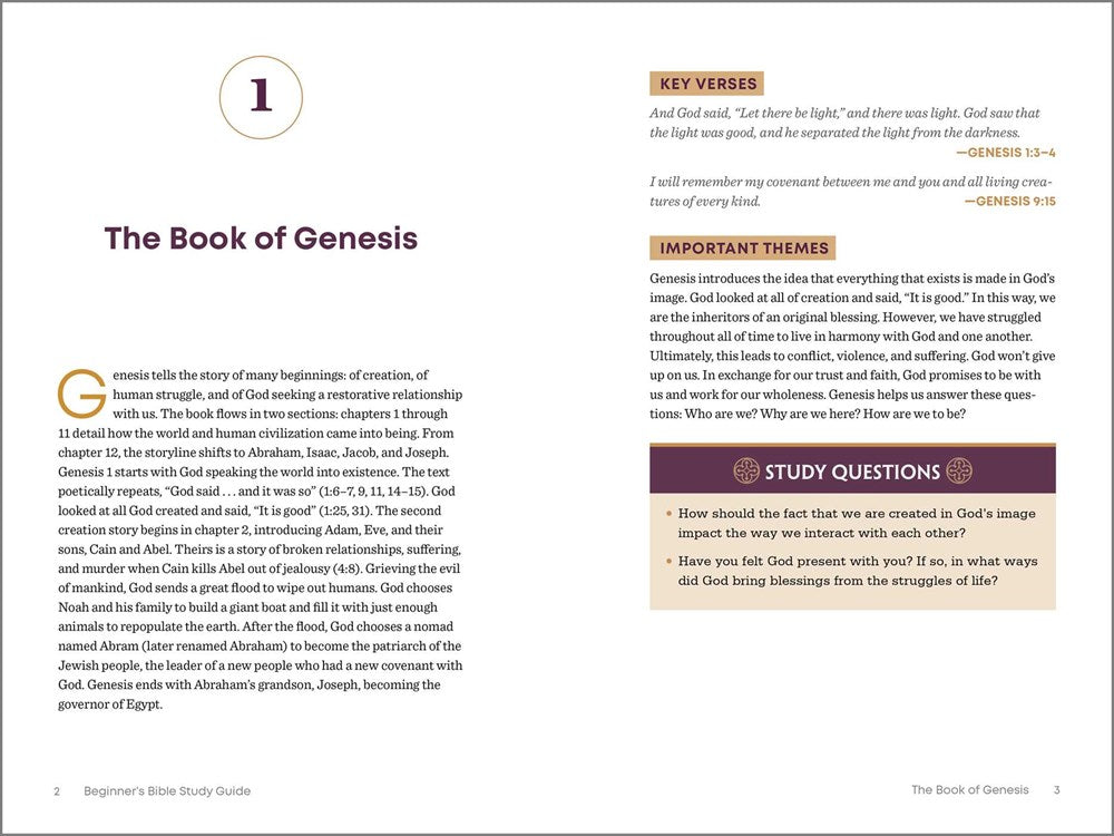 The Beginner's Bible Study Guide: An Introduction to All 66 Books of the Bible