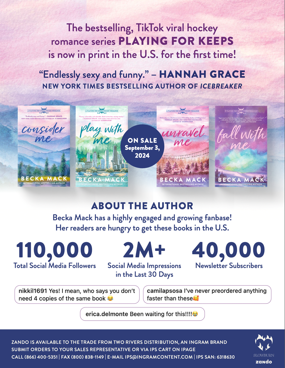 Breathe with Me: A Playing for Keeps Hockey Romance