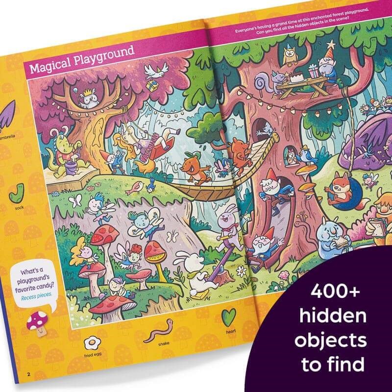 Magical Woodland Hidden Pictures Deluxe: 96 Pages of Magical Recipes, Crafts, Forest Puzzles and Stickers, Search for Mushrooms, Gnomes, Woodland Animals and More (Highlights Hidden Pictures)