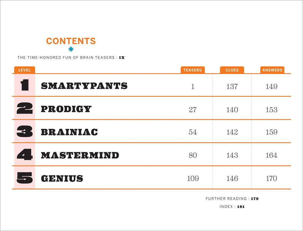 The 125 Best Brain Teasers of All Time: A Mind-Blowing Challenge of Math, Logic, and Wordplay