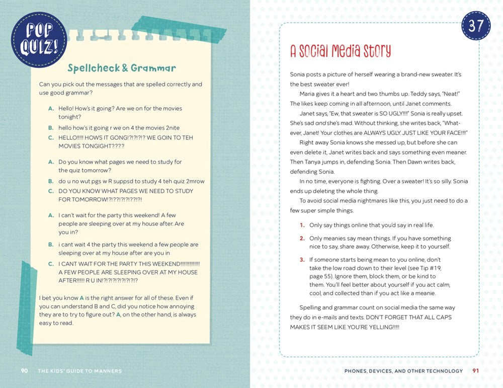 A Kids' Guide to Manners: 50 Fun Etiquette Lessons for Kids (and Their Families)