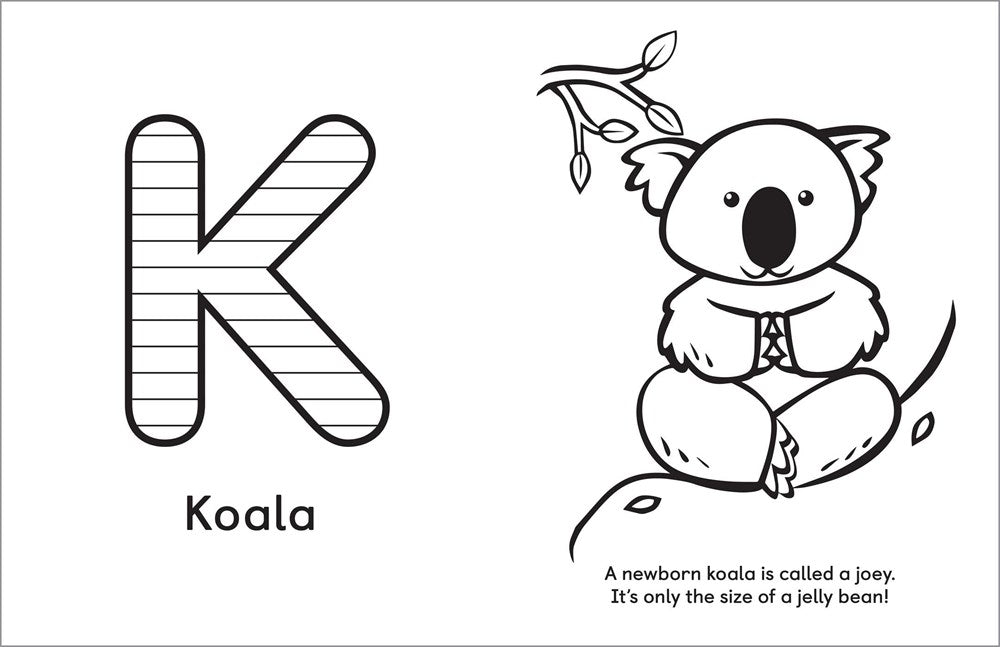 A Is for Animals!: Preschool Coloring Book