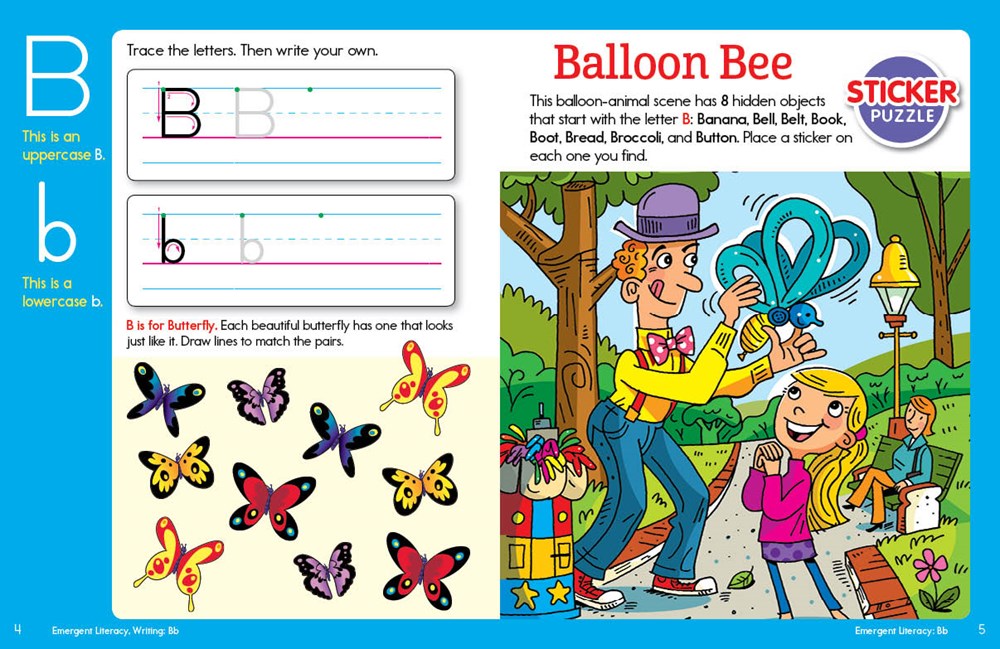 ABC Hidden Pictures Sticker Learning Fun