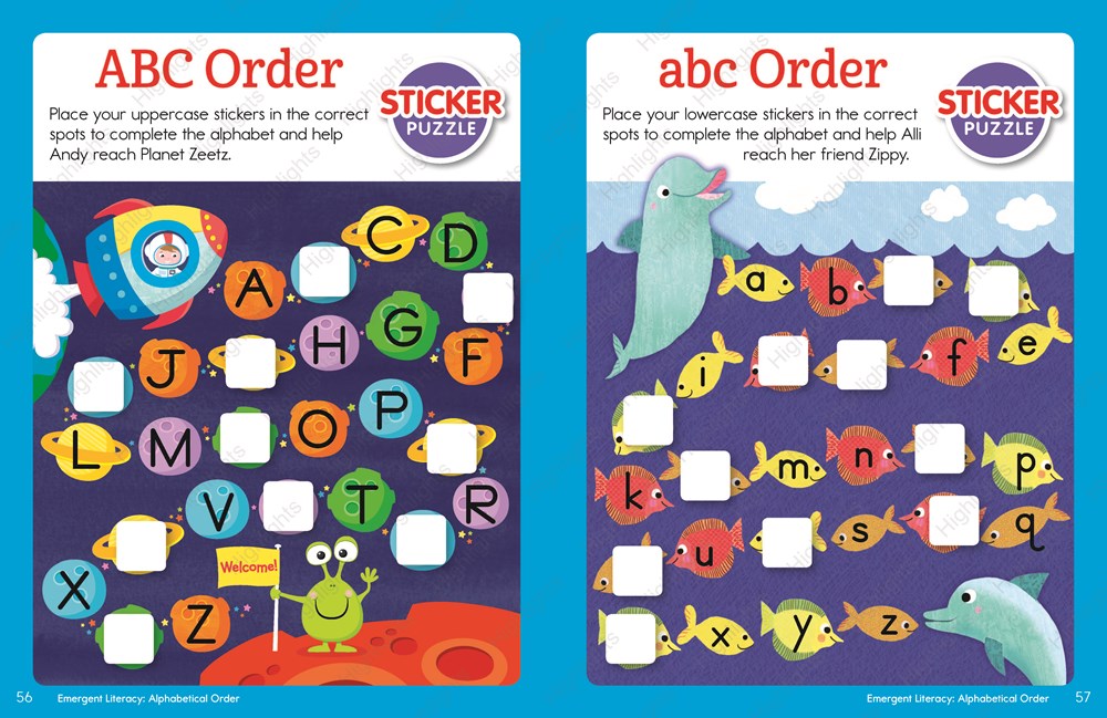 ABC Hidden Pictures Sticker Learning Fun