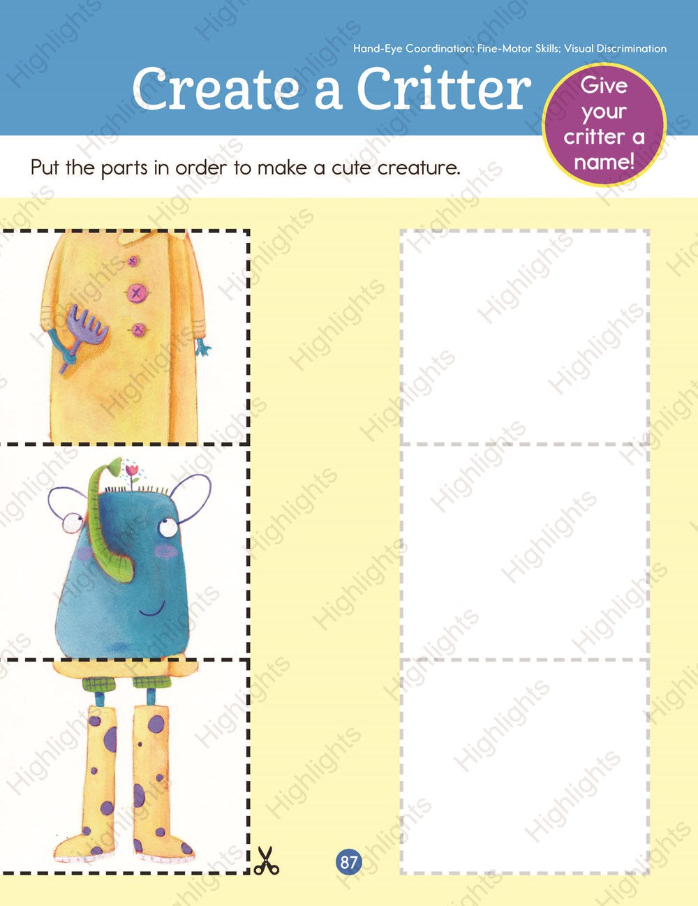 Preschool Cut, Paste, and Play Mega Fun Learning Pad