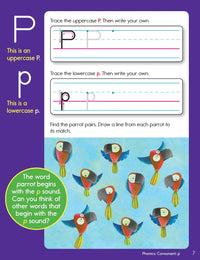 Kindergarten Phonics and Spelling Learning Fun Workbook
