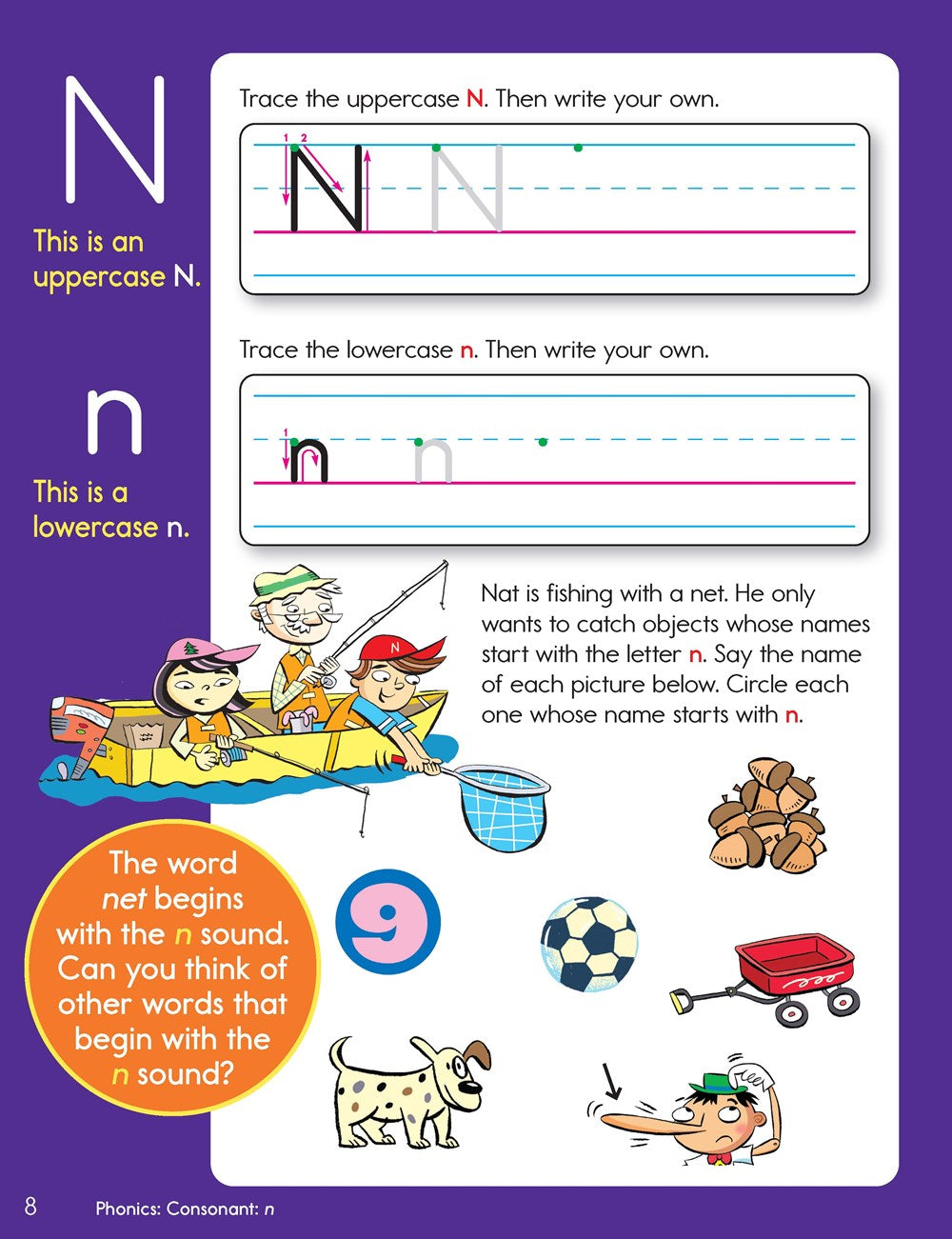 Kindergarten Phonics and Spelling Learning Fun Workbook