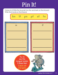 Kindergarten Phonics and Spelling Learning Fun Workbook