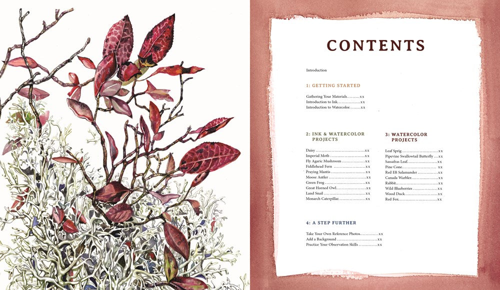 Watercolor in Nature: Paint Woodland Wildlife and Botanicals with 20 Beginner-Friendly Projects