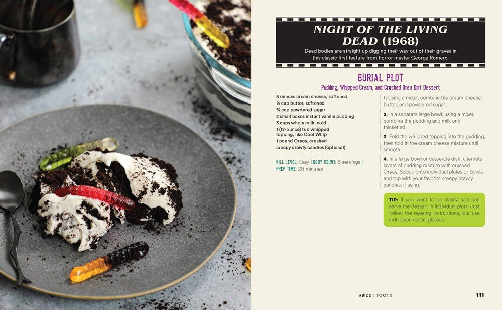 The Horror Movie Night Cookbook: 60 Deliciously Deadly Recipes Inspired by Iconic Slashers, Zombie Films, Psychological Thrillers, Sci-Fi Spooks, and ... and More) (Gifts for Movie & TV Lovers)