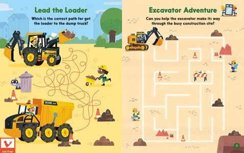 John Deere Kids: Mega Machines Tractor and Truck Puzzles, Mazes & Coloring Activity Book for Boys 4-8, More than 100 Activities