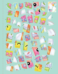 Too Cute! A Sticker by Number Kids Activity Book for Kids: Kawaii-Inspired Stickers, Pull-Out Pages and 900 Stickers