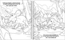 Dinosaurs! Sticker Activity Book - 100 Stickers Including Puffy, 20 Coloring Pages and Spiral Lay-Flat design; Sticker Pages and Scene Side-By-Side for Easy Play