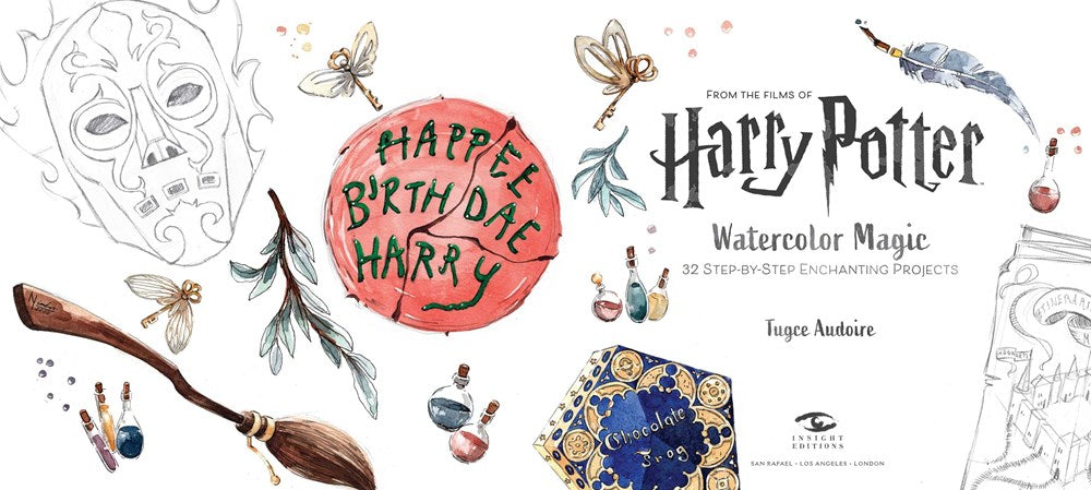 Harry Potter Watercolor Magic: 32 Step-by-Step Enchanting Projects (Harry Potter Crafts, Gifts for Harry Potter Fans)