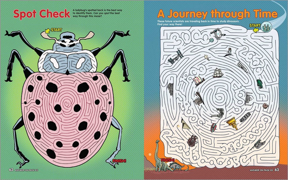 Challenging Mazes for Kids: 75 Full-Color Mazes Including FInd-the-Item and 3-D Fun!