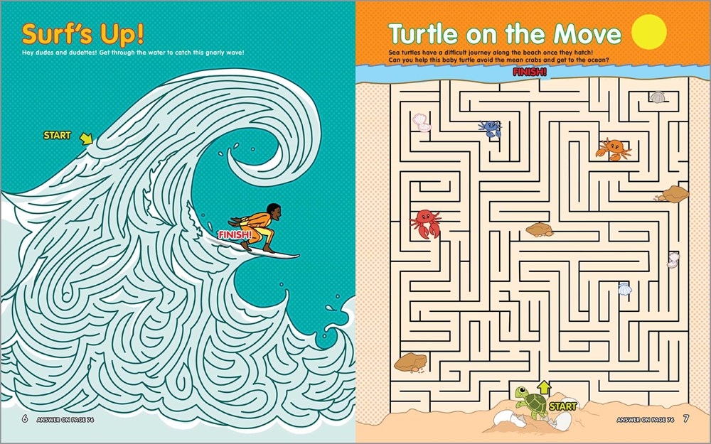 Challenging Mazes for Kids: 75 Full-Color Mazes Including FInd-the-Item and 3-D Fun!
