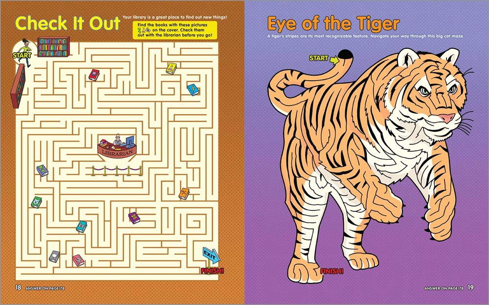 Challenging Mazes for Kids: 75 Full-Color Mazes Including FInd-the-Item and 3-D Fun!