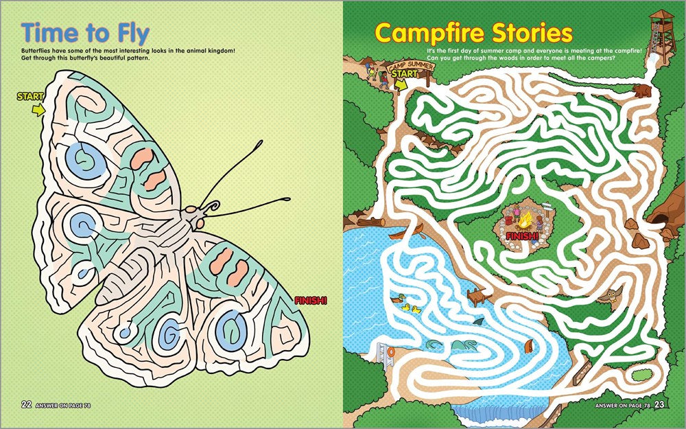 Challenging Mazes for Kids: 75 Full-Color Mazes Including FInd-the-Item and 3-D Fun!