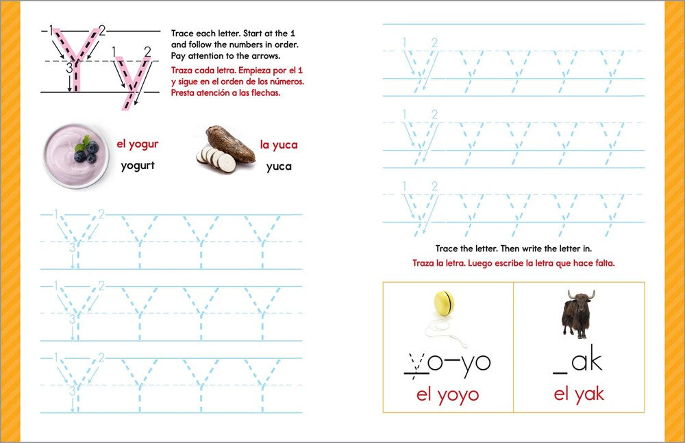 My First Bilingual Learn-to-Write Workbook: English-Spanish Bilingual Practice for Kids: Line Tracing, Letters, Numbers, and More! (My First Preschool Skills Workbooks)