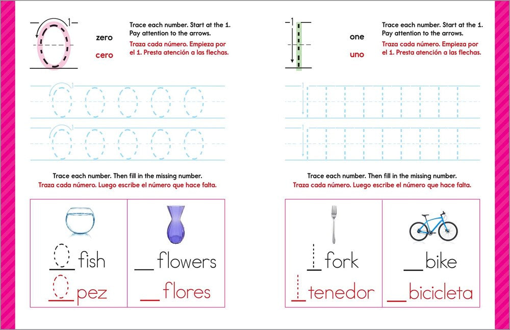 My First Bilingual Learn-to-Write Workbook: English-Spanish Bilingual Practice for Kids: Line Tracing, Letters, Numbers, and More! (My First Preschool Skills Workbooks)