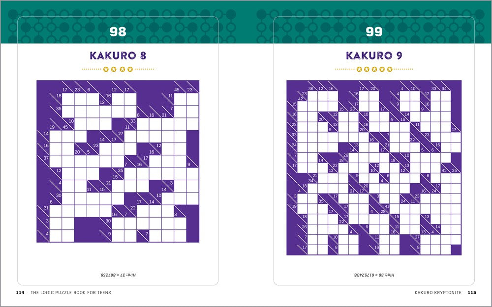 The Logic Puzzle Book for Teens: 100 Challenging Brain Games and Puzzles