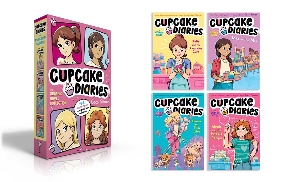 Cupcake Diaries The Graphic Novel Collection (Boxed Set): Katie and the Cupcake Cure The Graphic Novel; Mia in the Mix The Graphic Novel; Emma on Thin ... and the Perfect Recipe The Graphic Novel