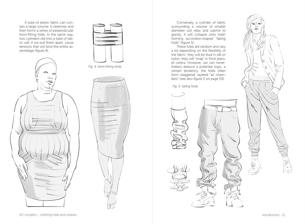 Morpho: Clothing Folds and Creases: Anatomy for Artists (Morpho Anatomy for Artists, 8)
