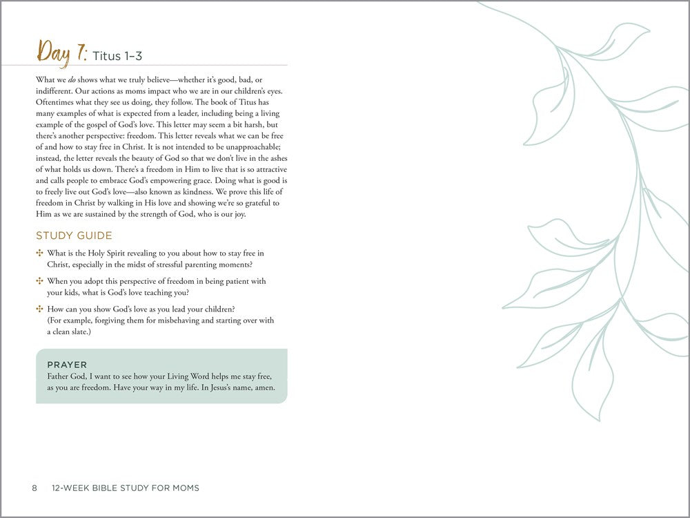 12-Week Bible Study for Moms: A 15-Minute Daily Devotional for Busy Mothers of Faith