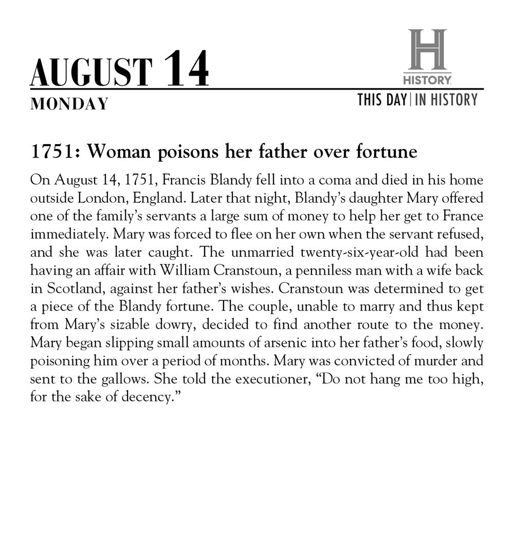 2023 History Channel This Day in History Boxed Calendar