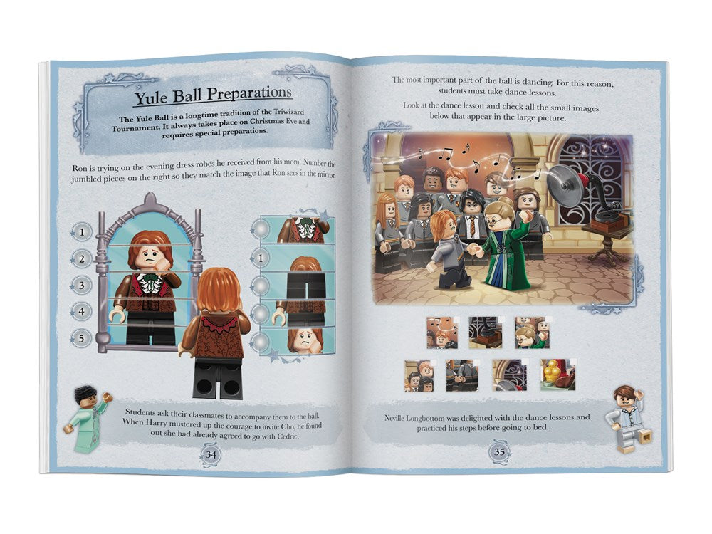LEGO(r) Harry Potter(tm) Magical Year at Hogwarts: Christmas Activity Book with Fun Facts, Play Scene, Basic Brick Kit, and 3 LEGO(R) Minifigures to Inspire Imagination and Creativity!