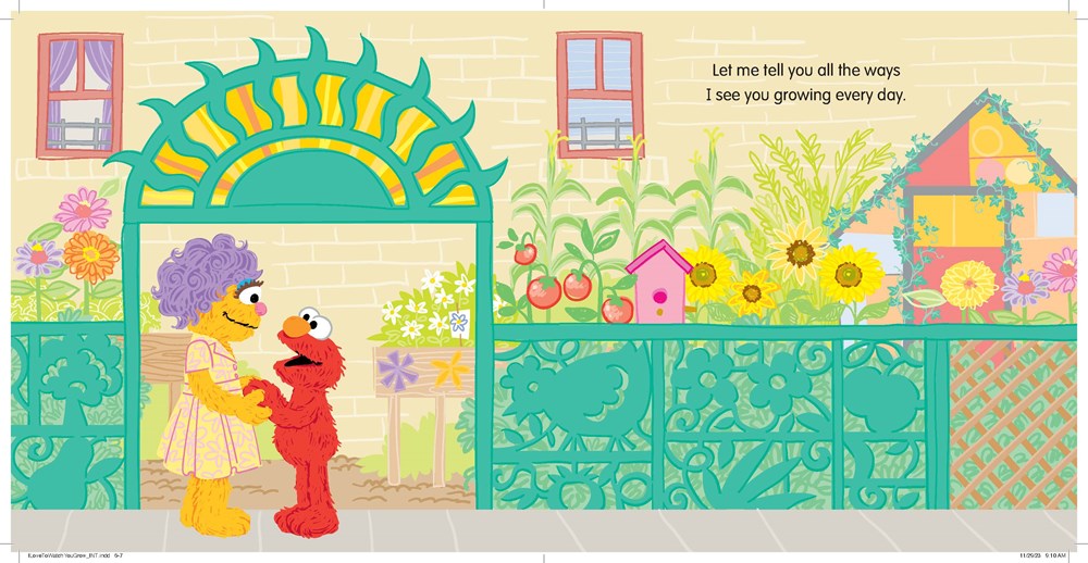 I Love to Watch You Grow!: A Heartfelt Book with Elmo and Friends Celebrating Growing Up (Sesame Street Scribbles)