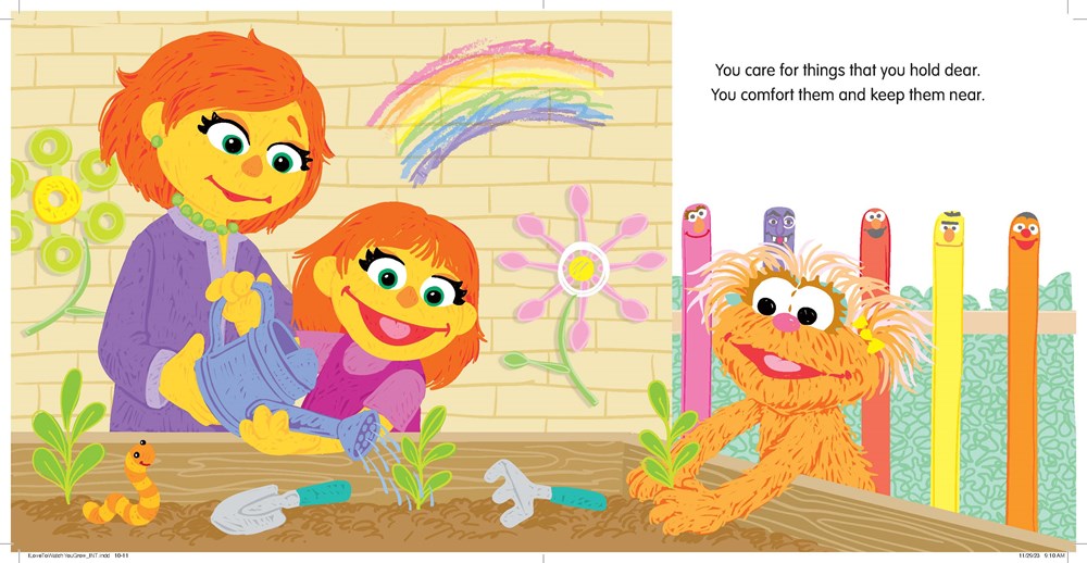 I Love to Watch You Grow!: A Heartfelt Book with Elmo and Friends Celebrating Growing Up (Sesame Street Scribbles)