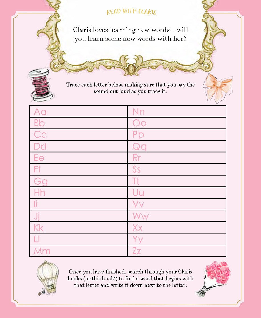 Claris: A Très Chic Activity Book Volume #1