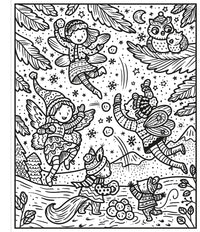 Winter Wonderland Magic Painting Book: An Interactive No-Mess Festive Magic Painting Activity Book for Kids, with Holiday Whimsy, Ice Skating, and Snow Castles