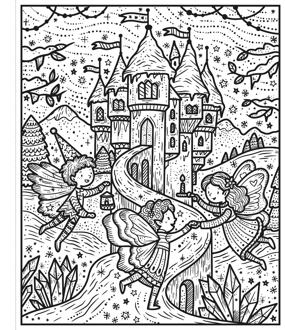 Winter Wonderland Magic Painting Book: An Interactive No-Mess Festive Magic Painting Activity Book for Kids, with Holiday Whimsy, Ice Skating, and Snow Castles