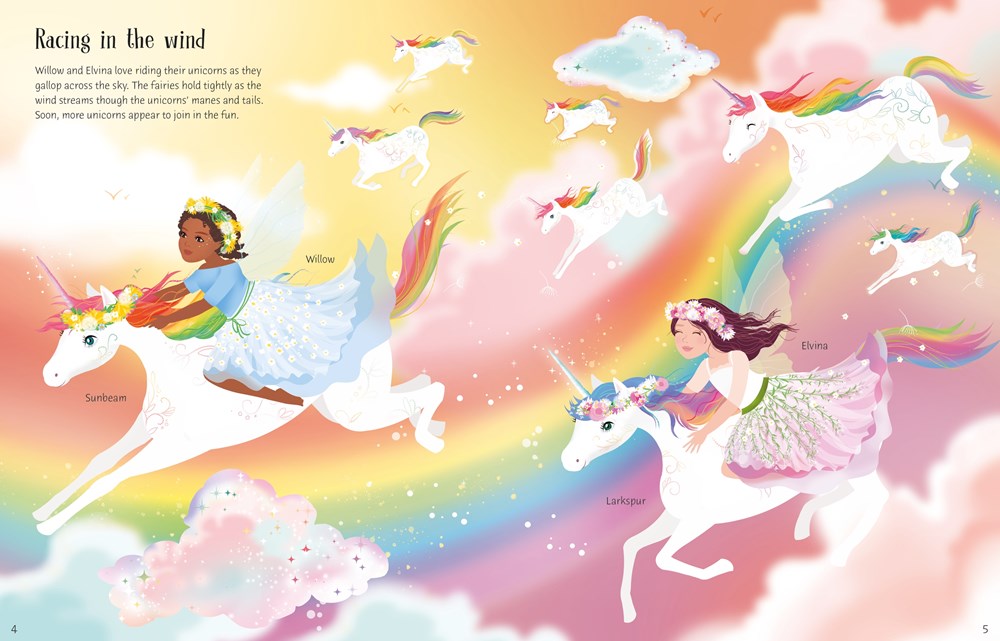 Sticker Dolly Dressing Rainbow Unicorns: A Magical Sticker Book About Unicorns and Fairies for Kids (Ages 5-8)