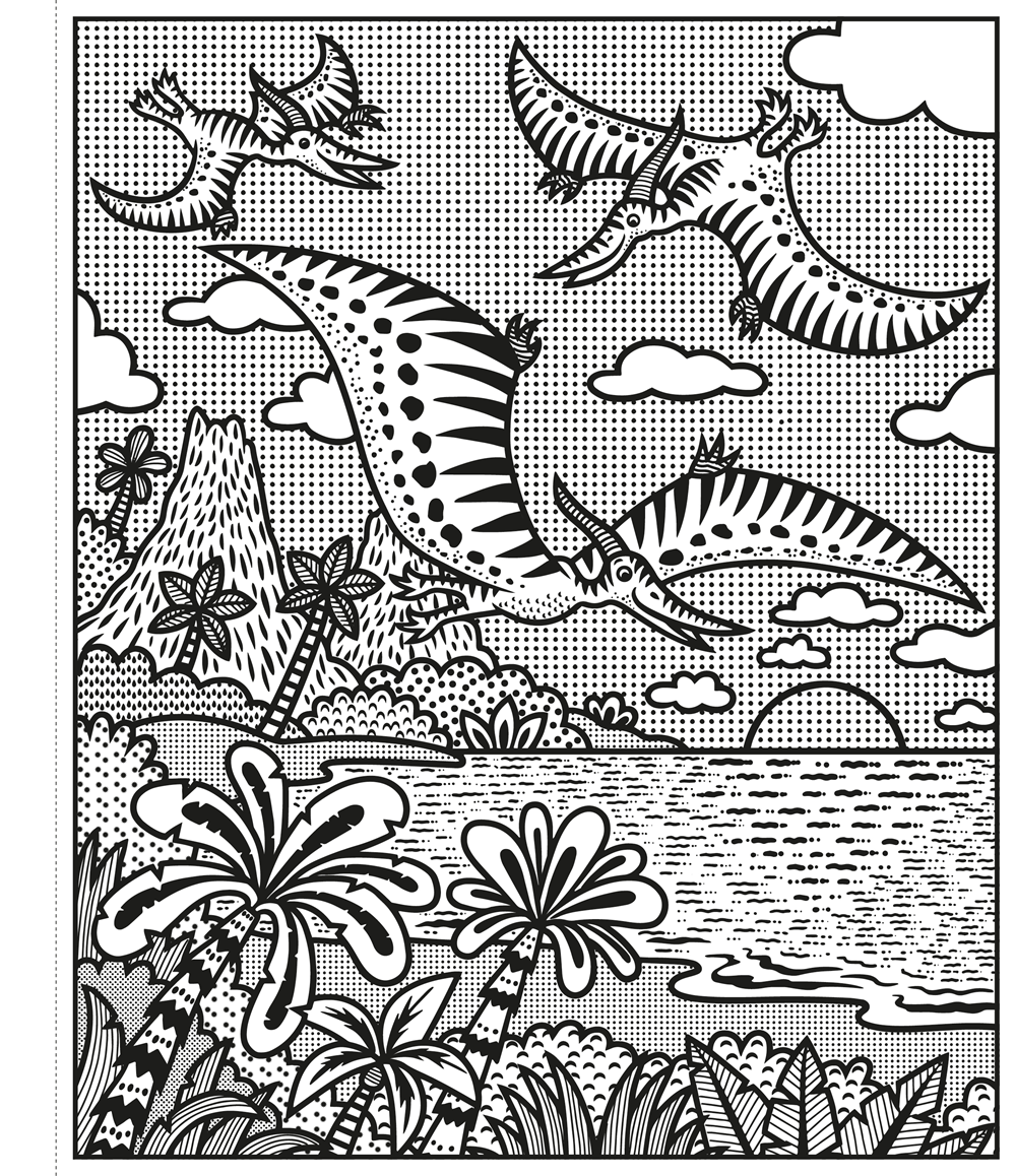Dinosaurs Magic Painting Book: An Interactive No-Mess Magic Painting Activity Book for Kids, with Raptors, Pterodactyls, and Baby Dinos