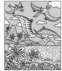 Dinosaurs Magic Painting Book: An Interactive No-Mess Magic Painting Activity Book for Kids, with Raptors, Pterodactyls, and Baby Dinos