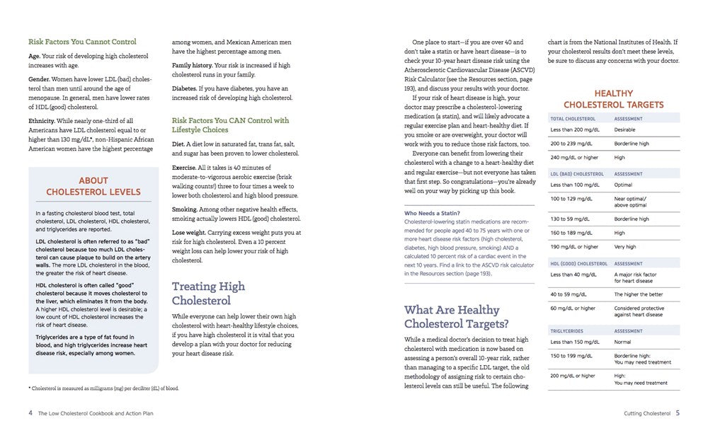 The Low Cholesterol Cookbook and Action Plan: 4 Weeks to Cut Cholesterol and Improve Heart Health