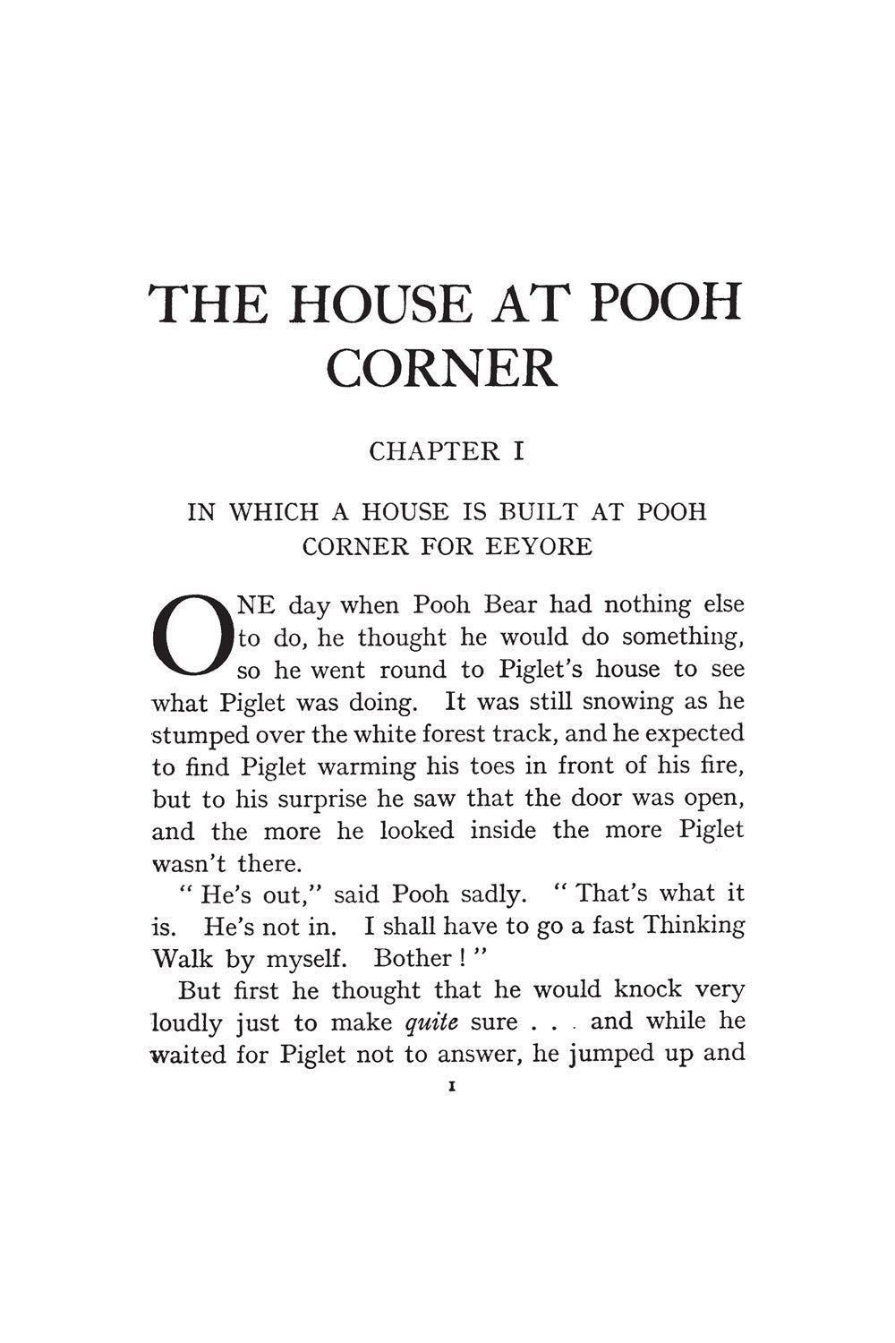 The House at Pooh Corner: The Classic Edition (Winnie the Pooh Book #2)