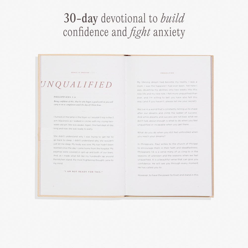 Grace Is Enough: A 30-Day Christian Devotional to Help Women Turn Anxiety and Insecurity into Confidence